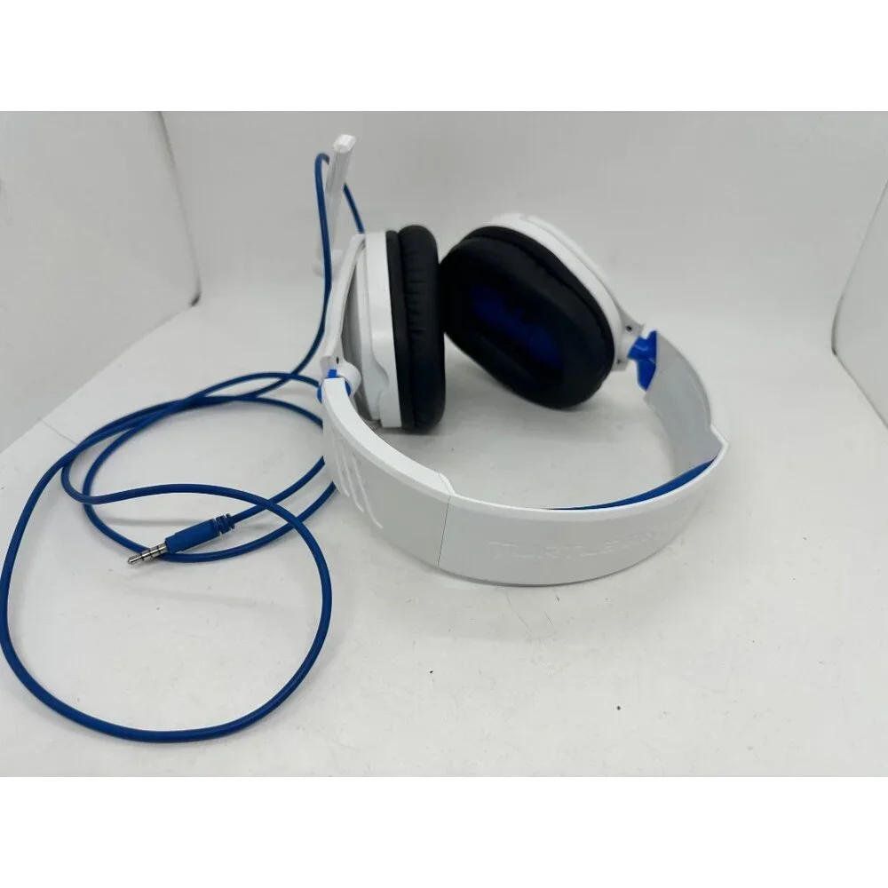 Turtle Beach Recon 70 Wired Gaming Headset 3.5mm Jack White/Blue Over-Ear Noise-